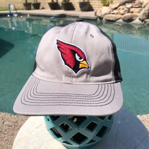 ´47 Arizona Cardinals Grey/Black Logo Stretch Cap